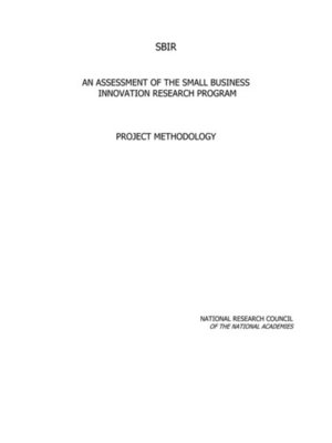 cover image of An Assessment of the Small Business Innovation Research Program